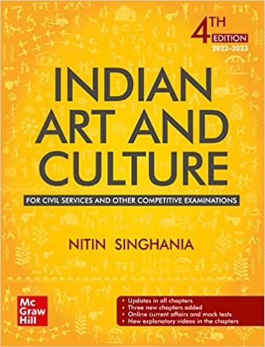 MC Graw Hill Indian Art And Culture By Nitin Singhaniya Latest Edition