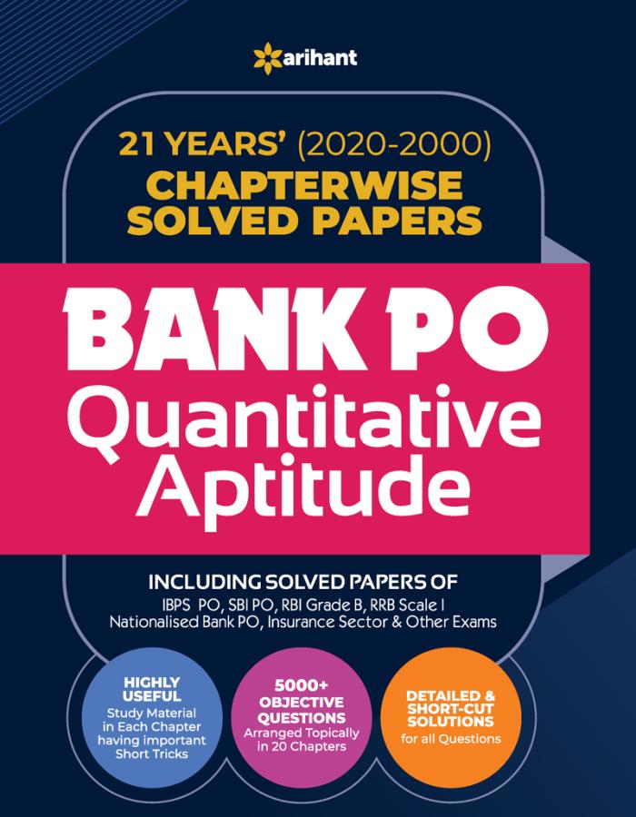 Arihant Bank PO Solved Papers Quantitate Aptitude Latest Edition