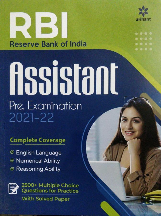 Arihant RBI Assistant Pre Examination 2500+ MCQ Latest Edition