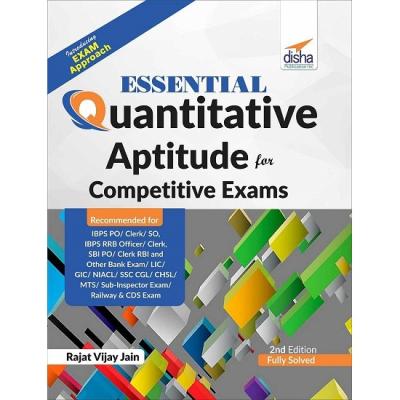 Disha Quantitative Aptitude By Rajat Vijay Jain For Competitive Exams - SSC/Banking/Clat/Hotel Mgmt./Railway/CDS And Gate Exam Latest Edition