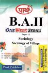 Parth Sociology Sociology of Village Paper-II One Week Series For B.A Second Year Students Exam Latest Edition
