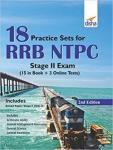 Disha RRB NTPC Stage 2 18 Practice Sets Latest Edition Free Shipping