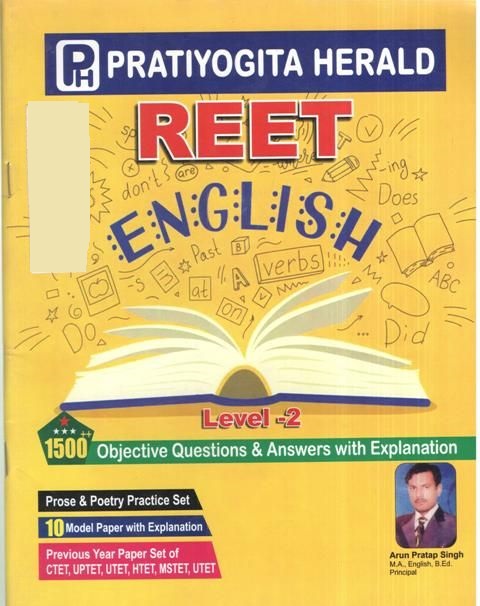 Pratiyogita Herald English For Reet Exam Level 2nd 1500++ Objective Question and Answer With Explanation Latest Edition