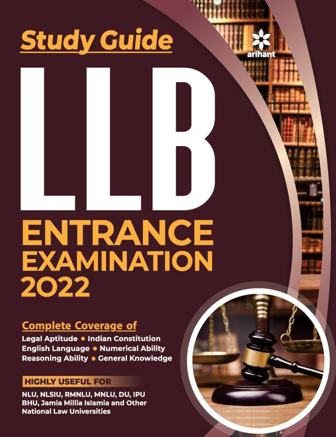 Arihant Self Study Guide LLB Entrance Examination 2022 Latest Edition 9789325793460