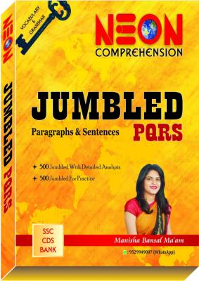 Neon Jumbled Paragraphs And Sentences By Manisha Bansal For CAT,SSC,BANK,CDS Exam Latest Edition