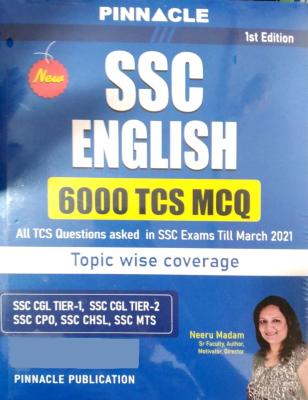 Pinnacle SSC English 6000 TCS MCQ By Neeru Madam For SSC Examination Latest Edition