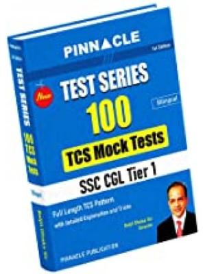 Pinnacle SSC CGL Tier 1 Test Series 100 TCS Mock Tests Bilingual By Baljit Dhaka Sir Latest Edition
