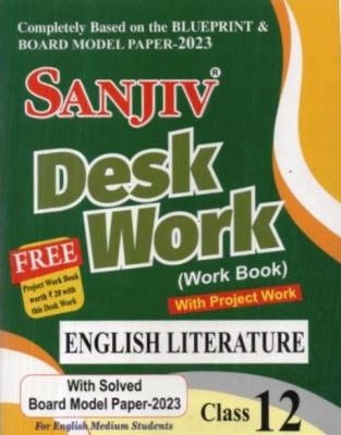 Sanjiv English Literature Desk Work for 12th Class Arts Students RBSE Board 2023 Latest Edition