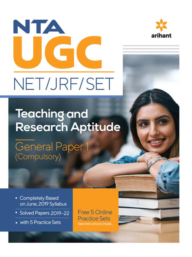 Arihant NTA UGC NET/JRF/SLET General Paper-1 Teaching And Research Aptitude Latest Edition