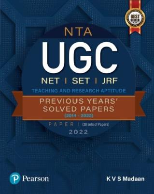 Pearson KVS Madaan NTA UGC Net Paper 1 Previous Years Solved Papers Latest Edition (Free Shipping)