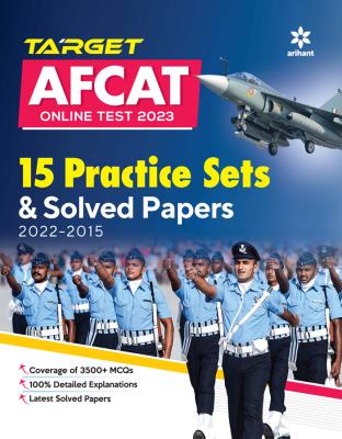 Arihant TARGET AFCAT Online Test 2023 15 Practice Sets & Solved Papers 2022-2015 Latest Edition (Free Shipping)
