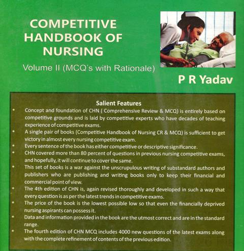 Aravali Competitive Handbook of Nursing Volume 2nd By Prahlad Ram Yadav Latest Edition (Free Shipping)