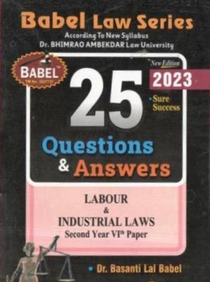 Babel 09 Books Combo Set By Dr. Basanti Lal Babel For LLB Second Year Students Exam (In English Medium) According to Ambedkar University Latest Edition