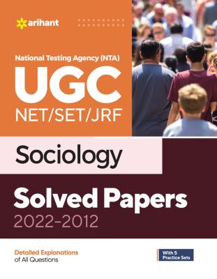 Arihant National Testing Agency (NTA) UGC NET/SET/JRF Sociology Solved Papers 2022-2012 By Theodara Gomes Latest Edition (Free Shipping)