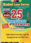 Babel Public Interest Lawyering, Legal Aid, Paralegal Services and Moot Court By Dr. Basanti Lal Babel for 1st Year Students Latest Edition (Free Shipping)