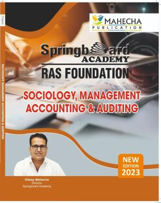 Mahecha Spring Board RAS Foundation Management, Sociology, Auditing & Accounting In English Medium Latest Edition