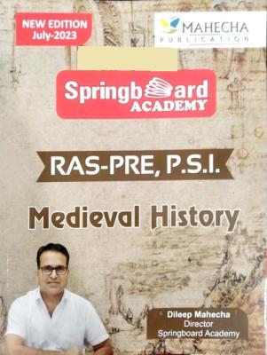 Mahecha Springboard Academy RAS PRE, PSI Hand Written Note Medieval History Latest Edition