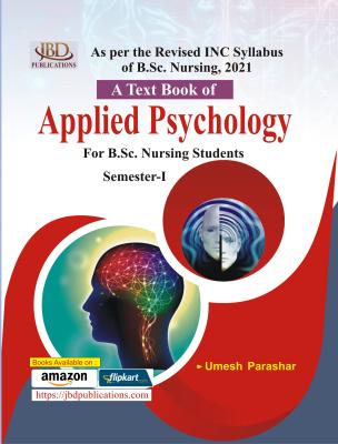 JBD A Text Book Of Applied Psychology By Umesh Parashar For B.SC Nursing Exam Latest Edition