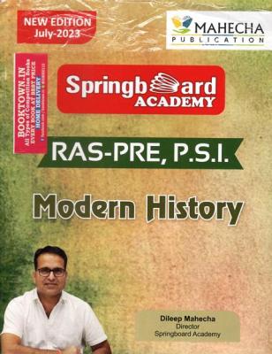 Mahecha Springboard Academy RAS PRE, PSI Hand Written Note Modern History Latest Edition