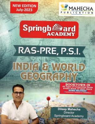 Mahecha Springboard Academy RAS PRE, PSI Hand Written Note India And World Geography Latest Edition