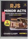 Utkarsh RJS Minor Acts Question Bank 05 Model Papers Latest Edition
